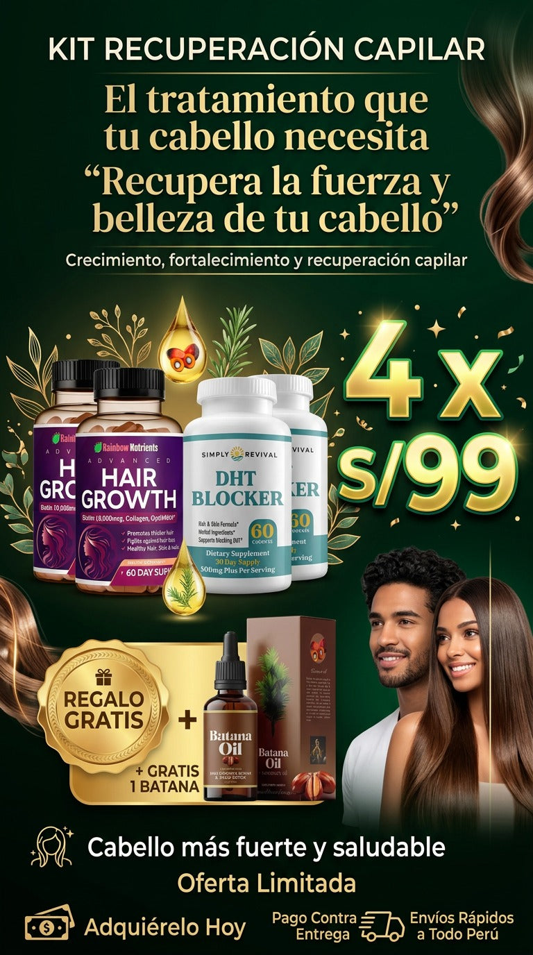 Kit Recuperación Capilar DHT blocker + Hairgrowth + Batana oil