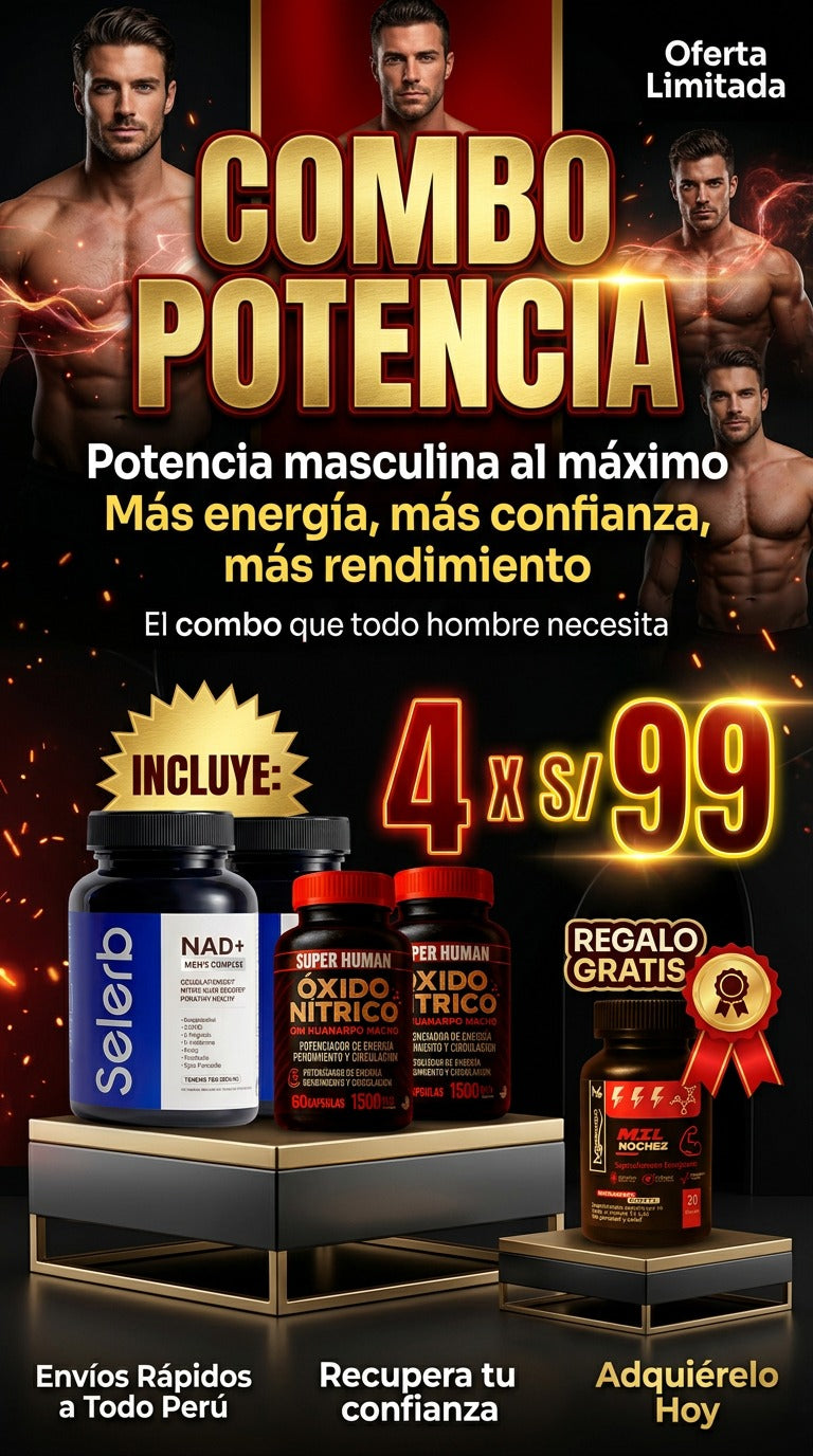 PACK POTENCIA SELERB NAD + OXIDO NITRICO + MIL NOCHEZ