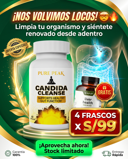Candida Cleanse x 4 + liver Health & detox