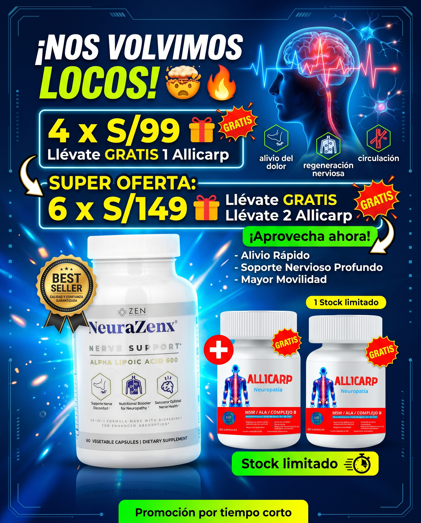 Neurazenx  4 + Allicarp