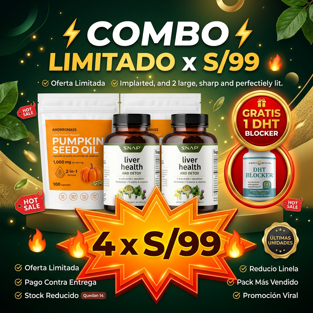 Combo limitado x S/99 PUNKIN + LIVER HEALTH & DETOX