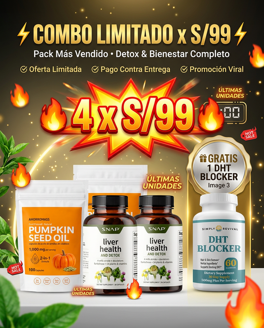 Combo limitado x S/99 PUNKIN + LIVER HEALTH & DETOX