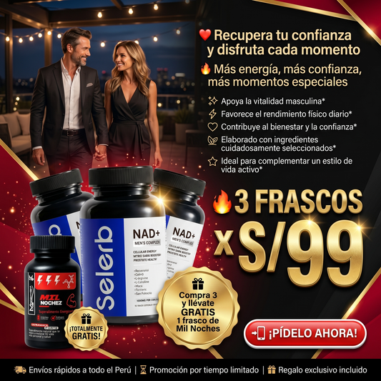 SELERB NAD - Mejora tu rendimiento intimo x 3 + Mil nochez